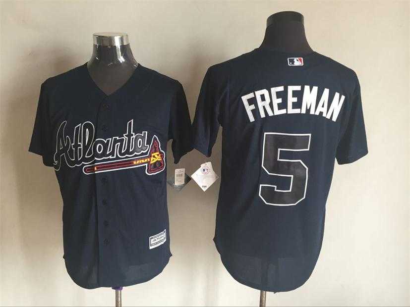 Majestic Atlanta Braves #5 Freddie Freeman Dark Blue MLB Stitched Jersey,We sell and wholesale Majestic Atlanta Braves #5 Freddie Freeman Dark Blue MLB Stitched Jersey on line form chian!